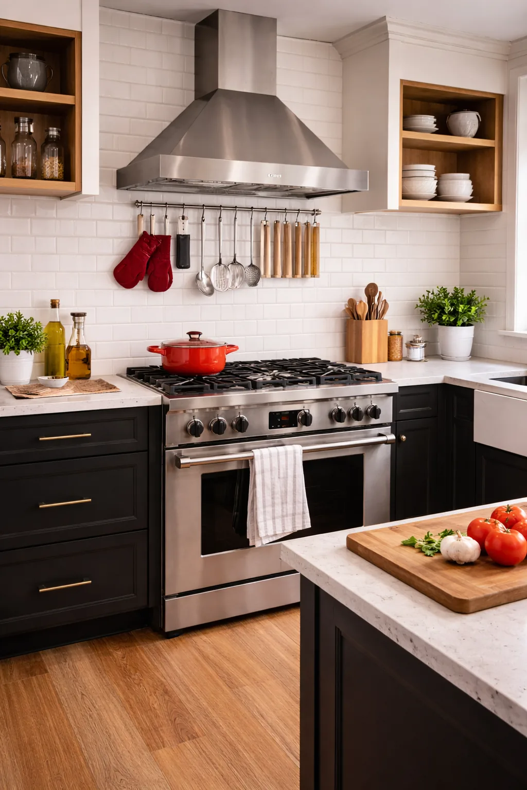 Modern oven and range prepared for heating diagnosis