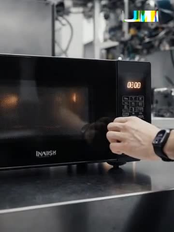 Microwave service closeup during no-heat or control issue diagnosis