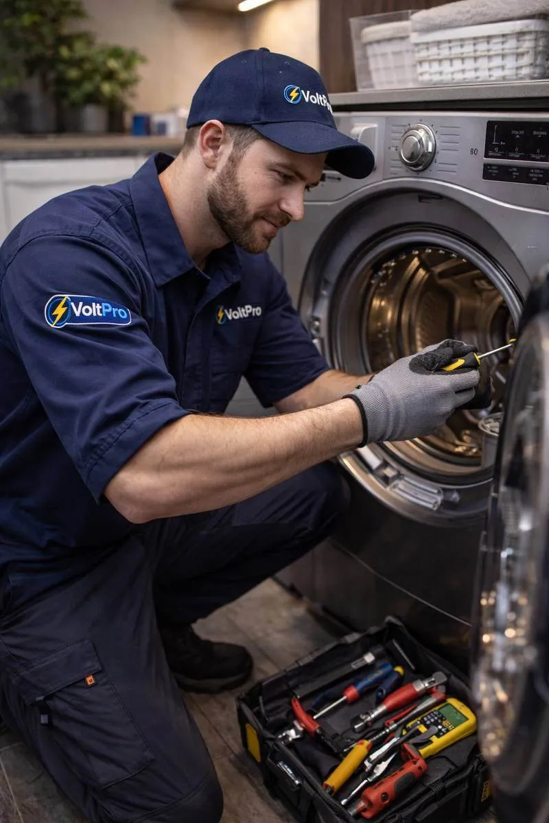 Dishwasher repair service in kitchen