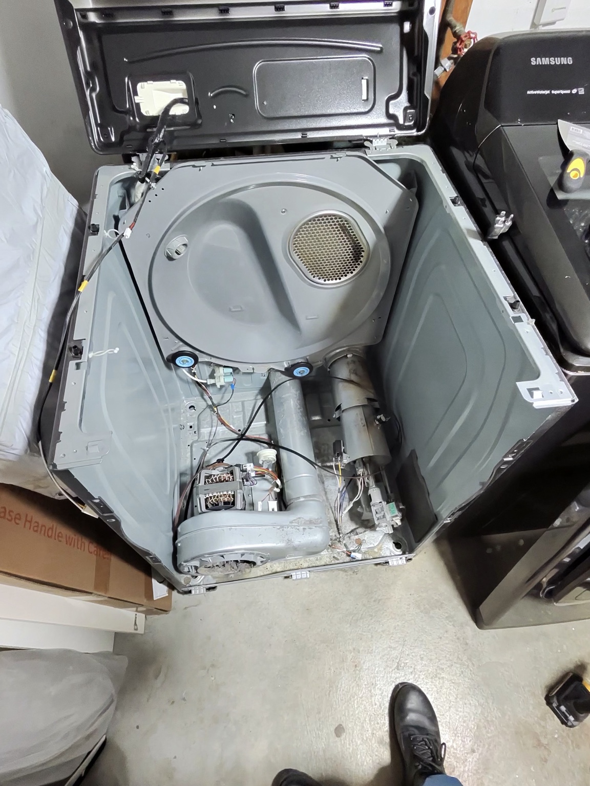 Samsung dryer drum and motor service